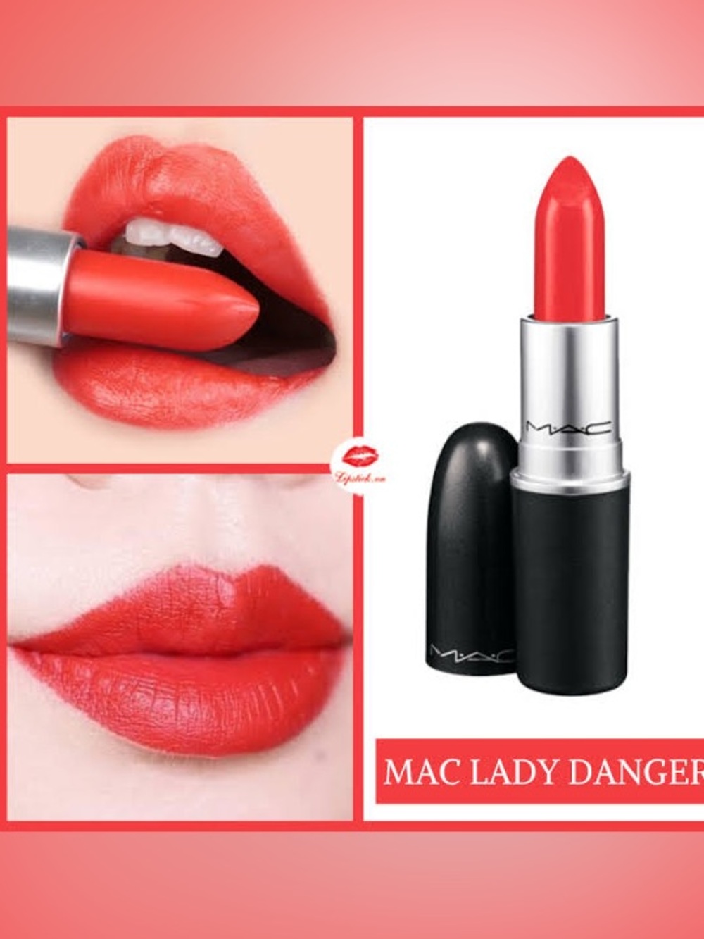 MAC Cosmetics Matte Lipstick — Lady Danger (Orange bright red) - Picture 4 of 4